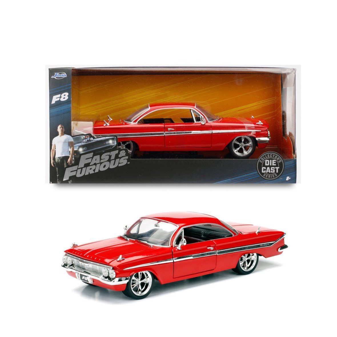 253203051 Fast Furious 1961 Chevy İmpala 1:24