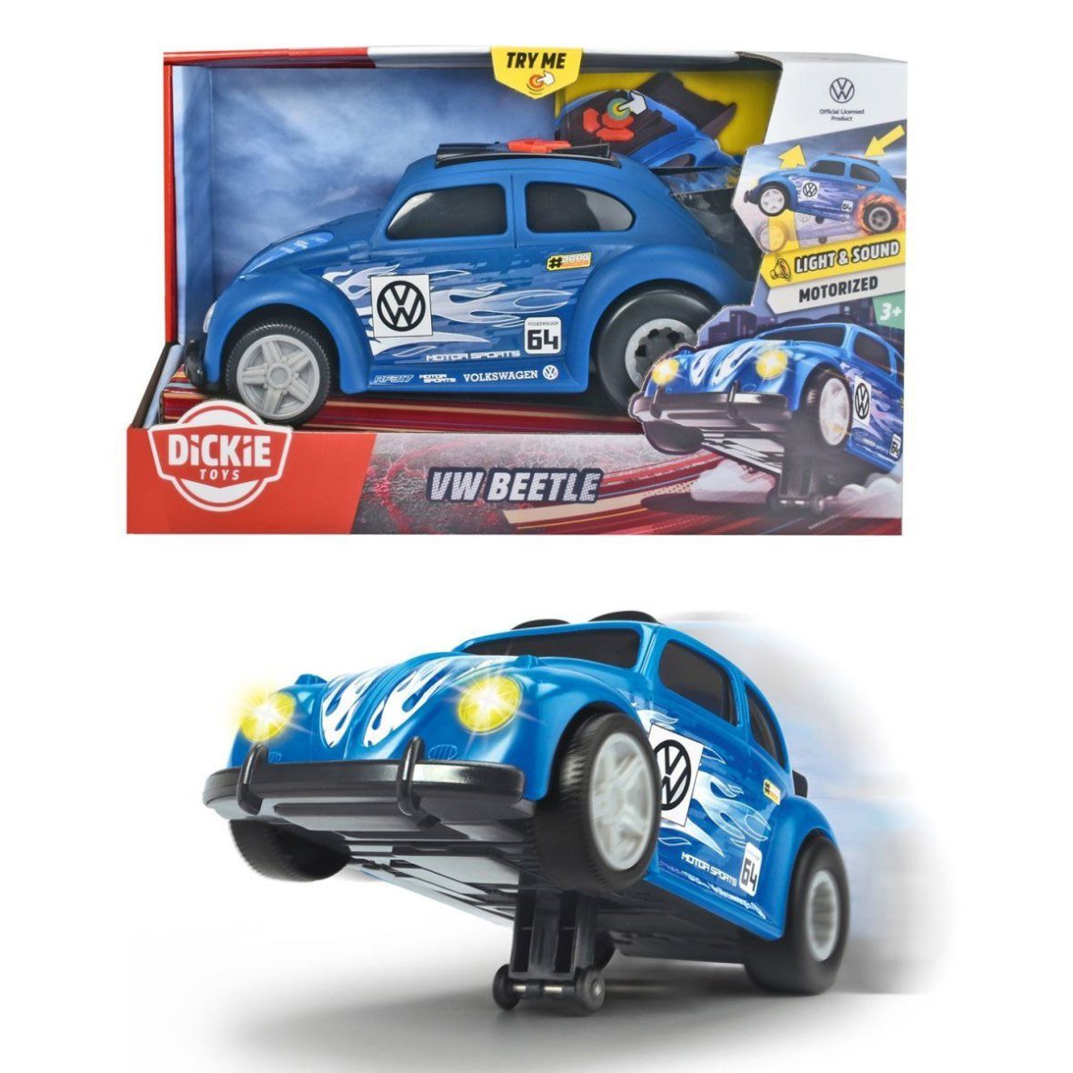 764011  VW Beetle 25,5 cm – Wheelie Raiders -Dickie