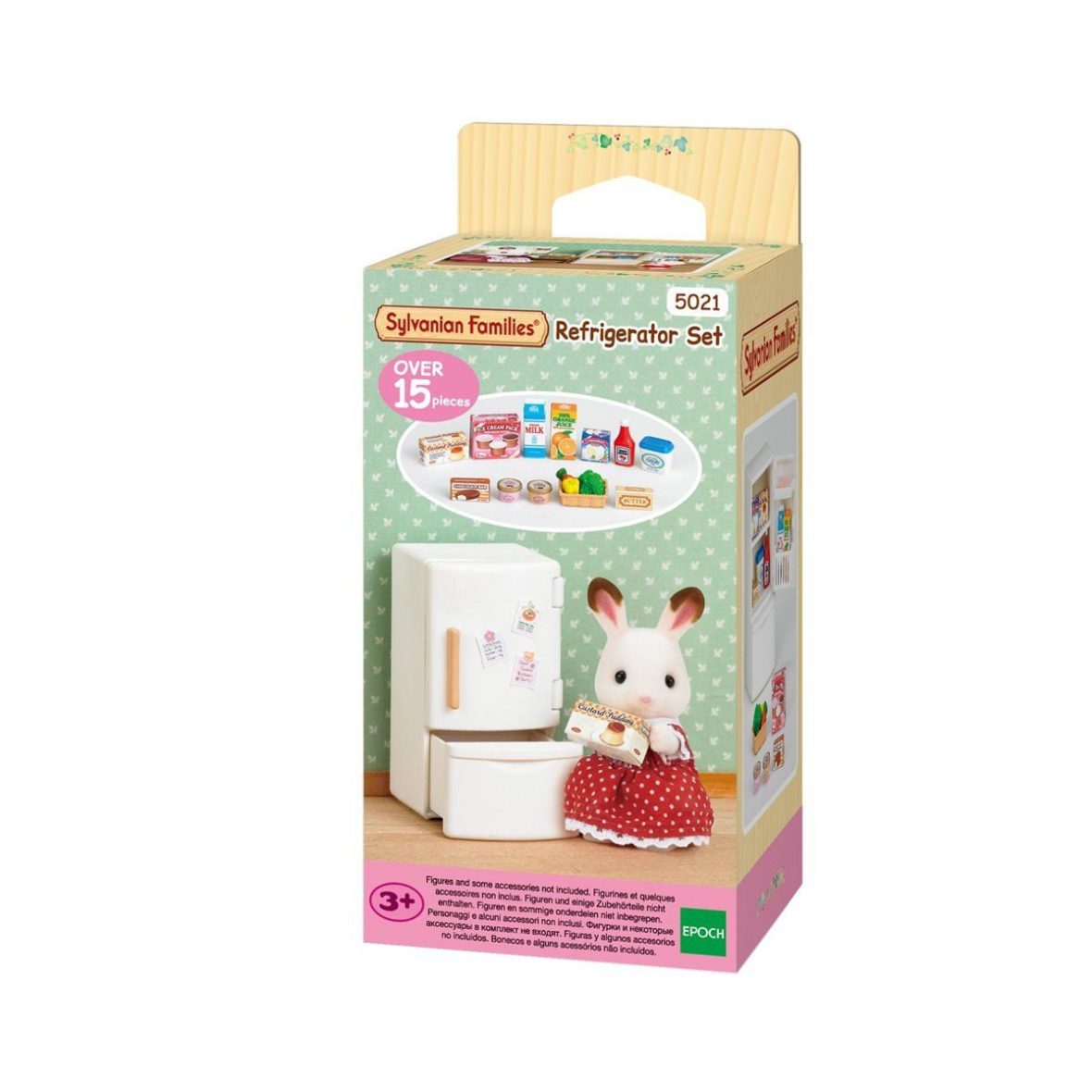 5021 Sylvanian Families, Buzdolabı, 15 parça , +3 yaş, figürler ayrı satılır.