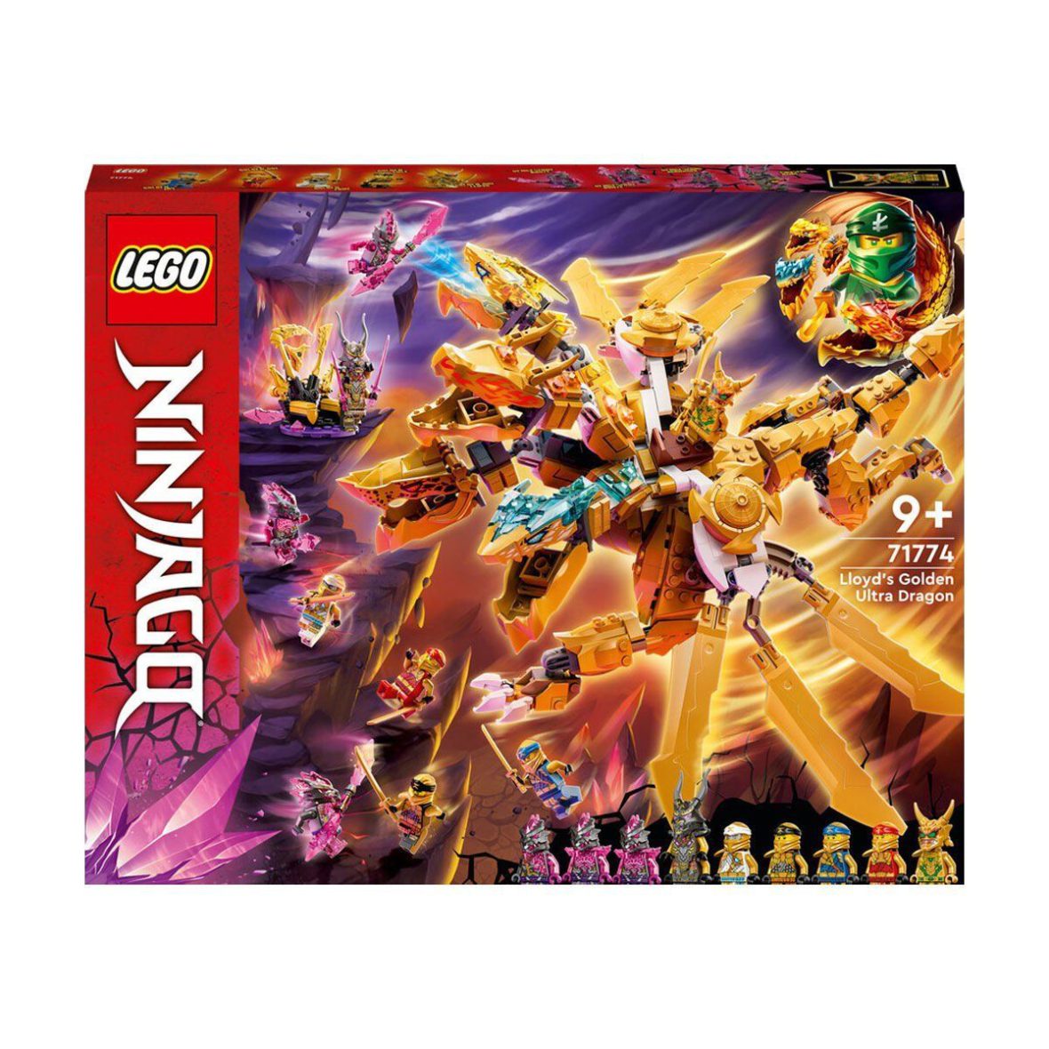 71774 Lego Ninjago – Lloydun Altın Ultra Ejderhası 989 parça +9 yaş