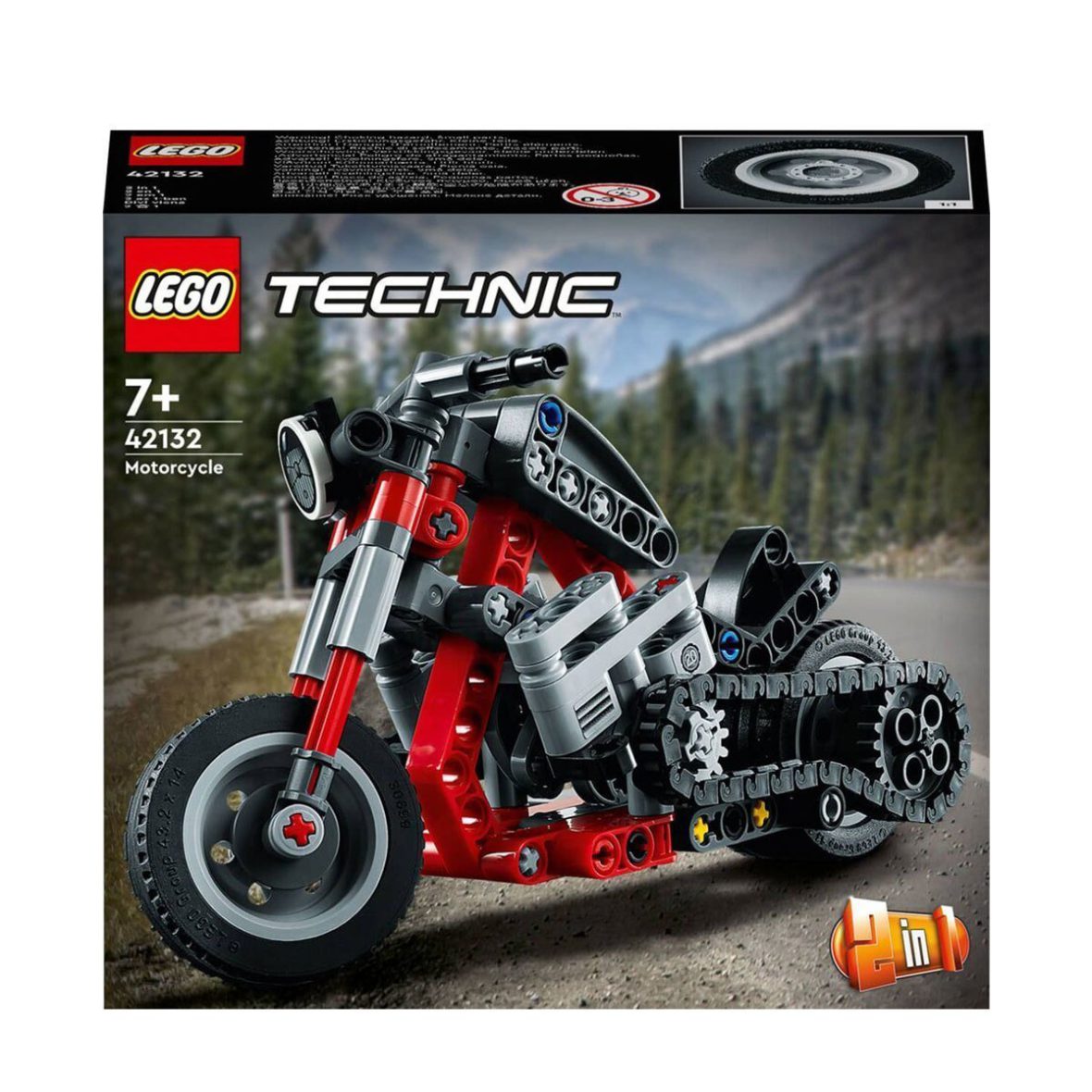 42132 Lego Technic – Motosiklet, 163 parça +7 yaş