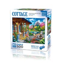 20053 Colorful House Near The Lake  500 Parça Puzzle -KS Puzzle