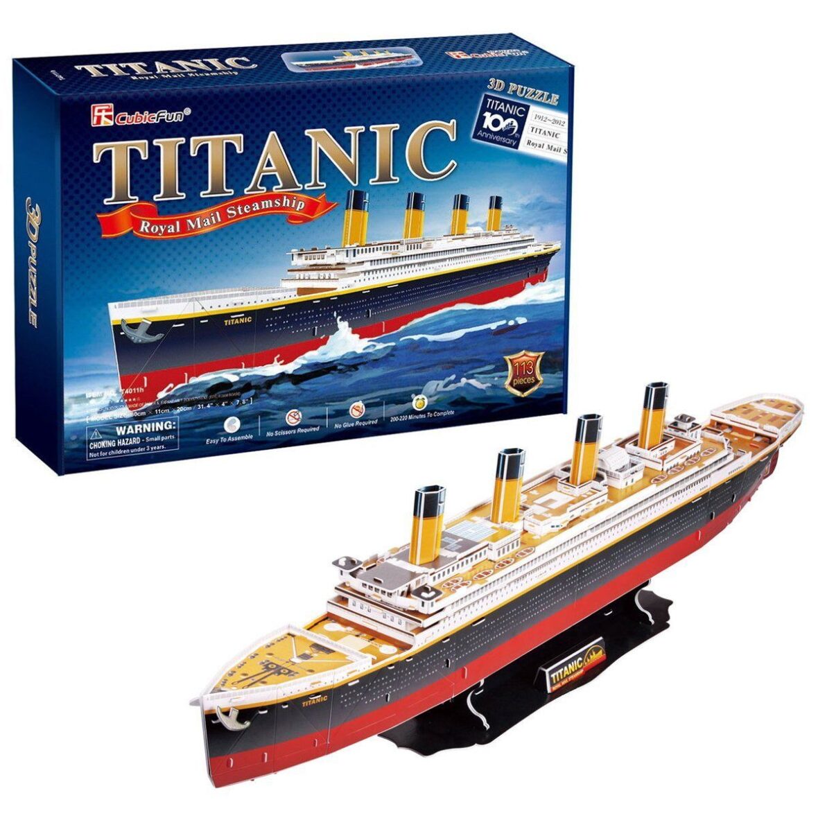 T4011H Cubic Fun Titanic 113 Parça 3 Boyutlu Puzzle