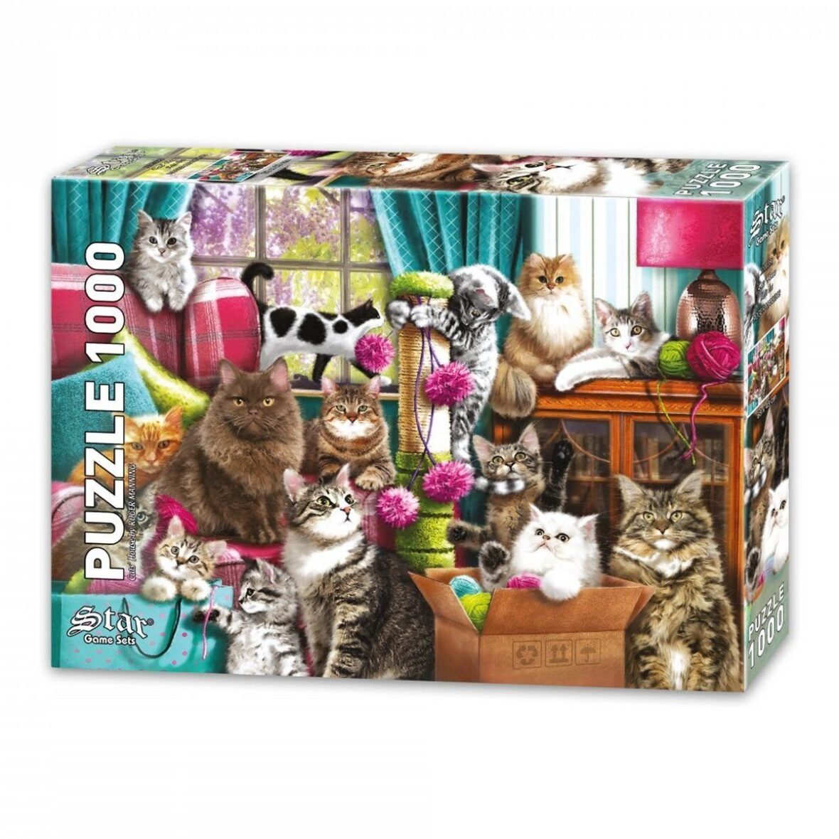 1100356  Kedi Evi 1000 Parça Puzzle -Star