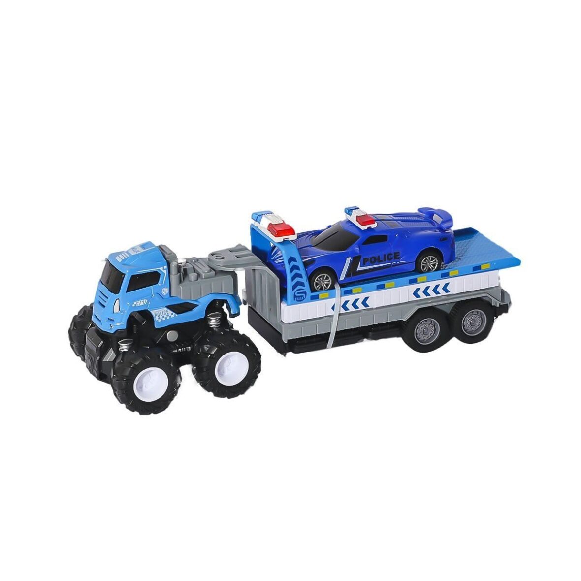 KLX600-361 Sürtmeli Die Cast 4×4 Polis Arabası Taşıyıcılı -Vardem