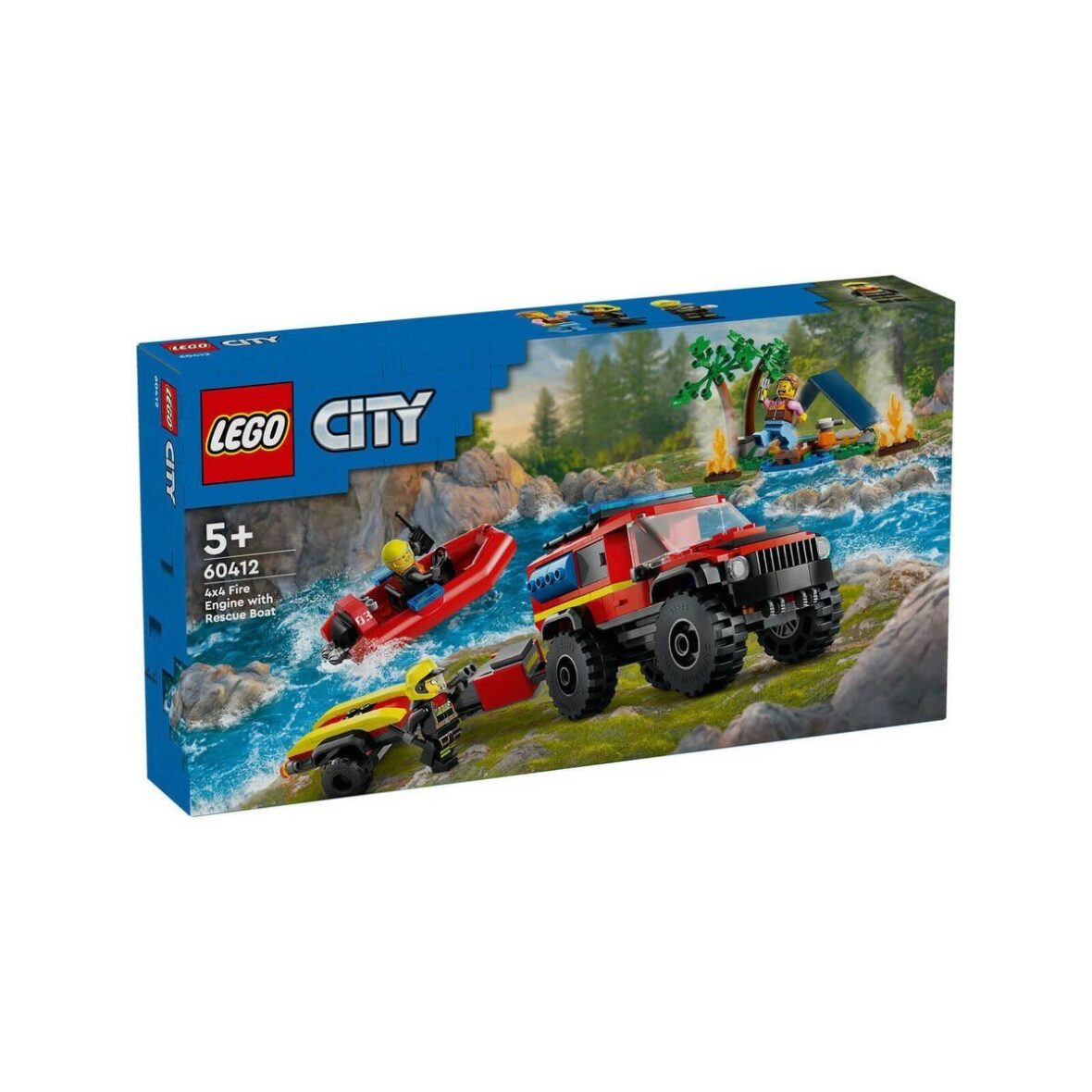 60412 LEGO® City 4×4 Kurtarma Botlu İtfaiye Kamyonu 301 parça +5 yaş