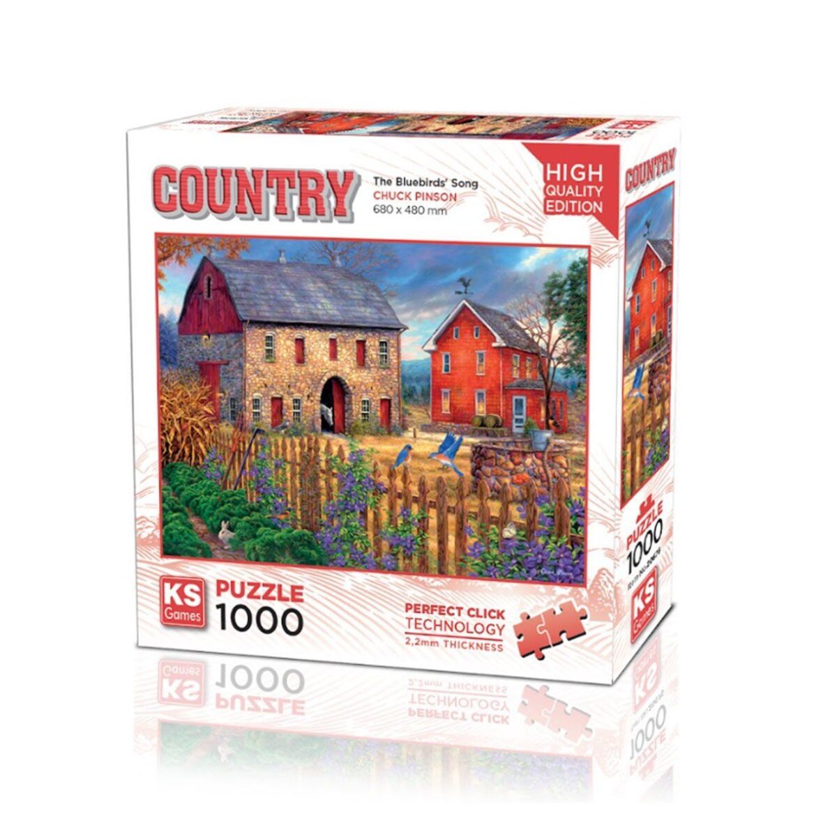 20676 The Bluebirds Song 1000 Parça Puzzle -KS Puzzle