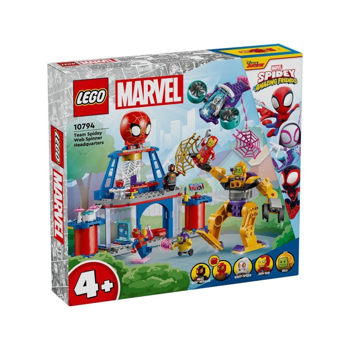 10794 Lego Marvel Spidey – Spidey Takımı Ağ Örücü Karargahı 193 parça +4 yaş