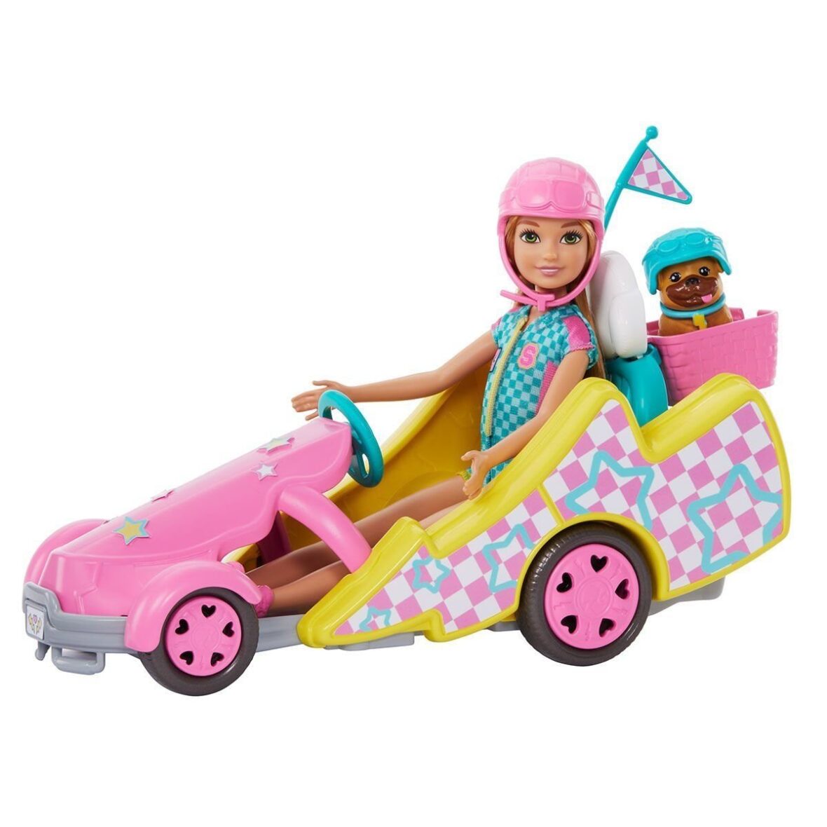 HRM08 Barbie Stacie Go-Kart Yapıyor Oyun Seti – Barbie and Stacie To The Rescue