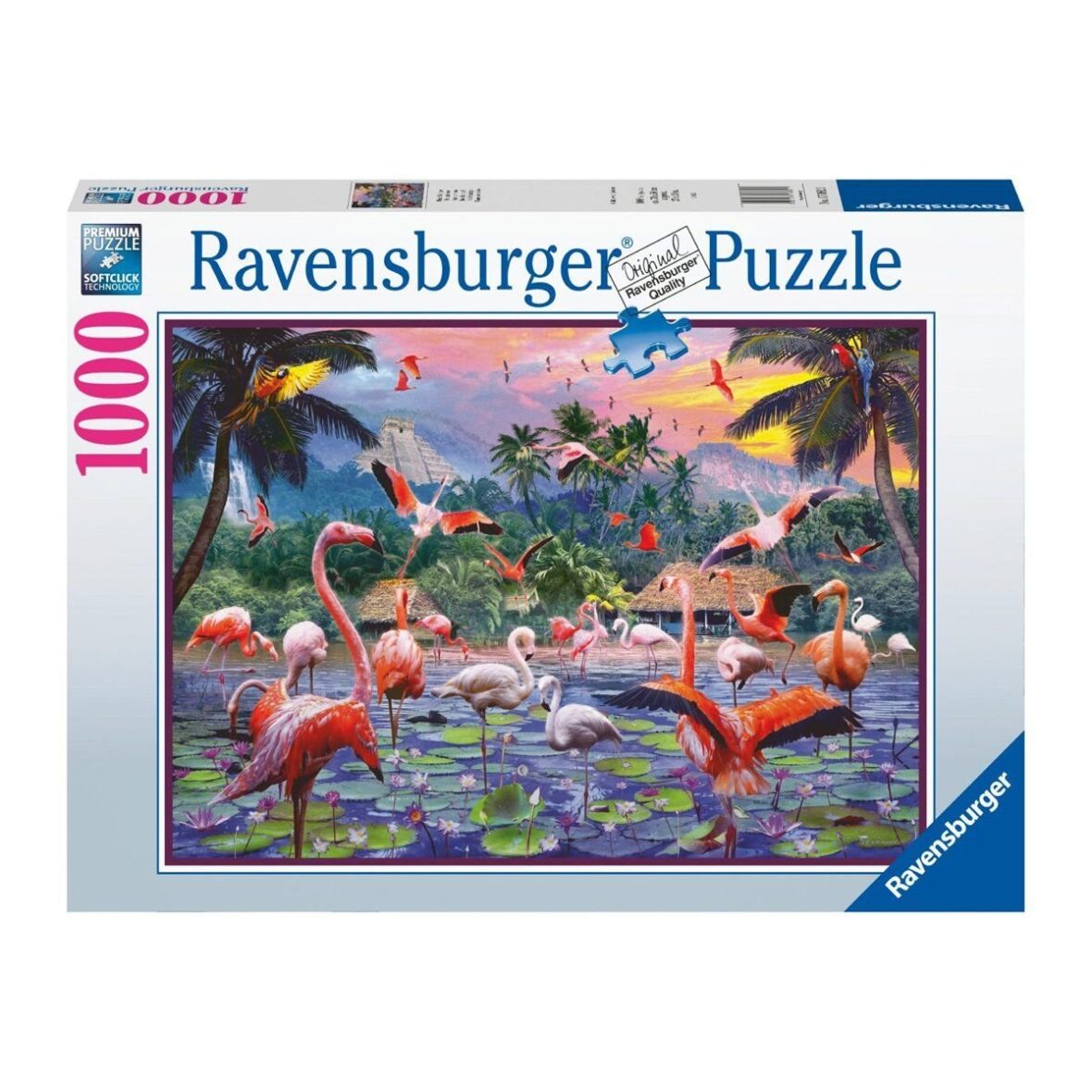 170821 Ravensburger, Pembe Flamingolar – 1000 Parça Puzzle