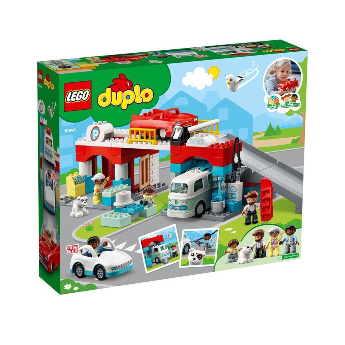 10948 LEGO® Duplo® Otopark ve Oto Yıkama 112 parça +2 yaş