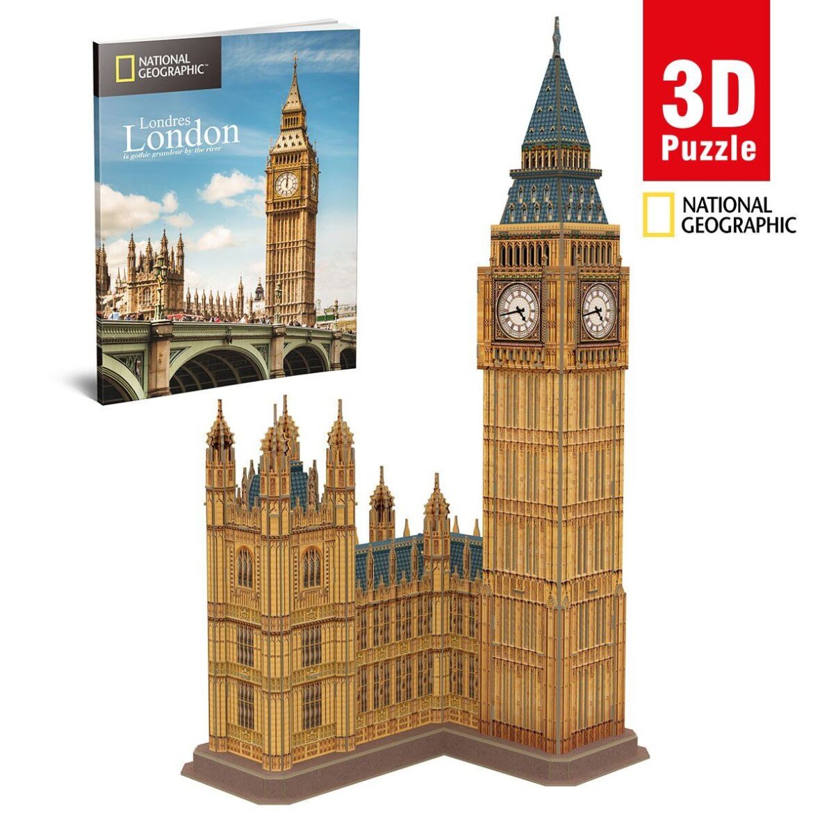 DS0992 Cubic Fun National Geographic Serisi Big Ben 94 parça / 3 Boyutlu Puzzle