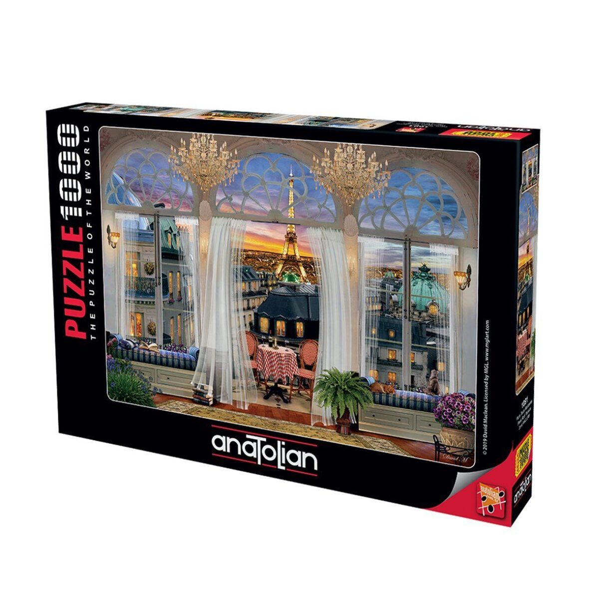 1091 Paris Teras Manzarası 1000 Parça Puzzle – Anatolian