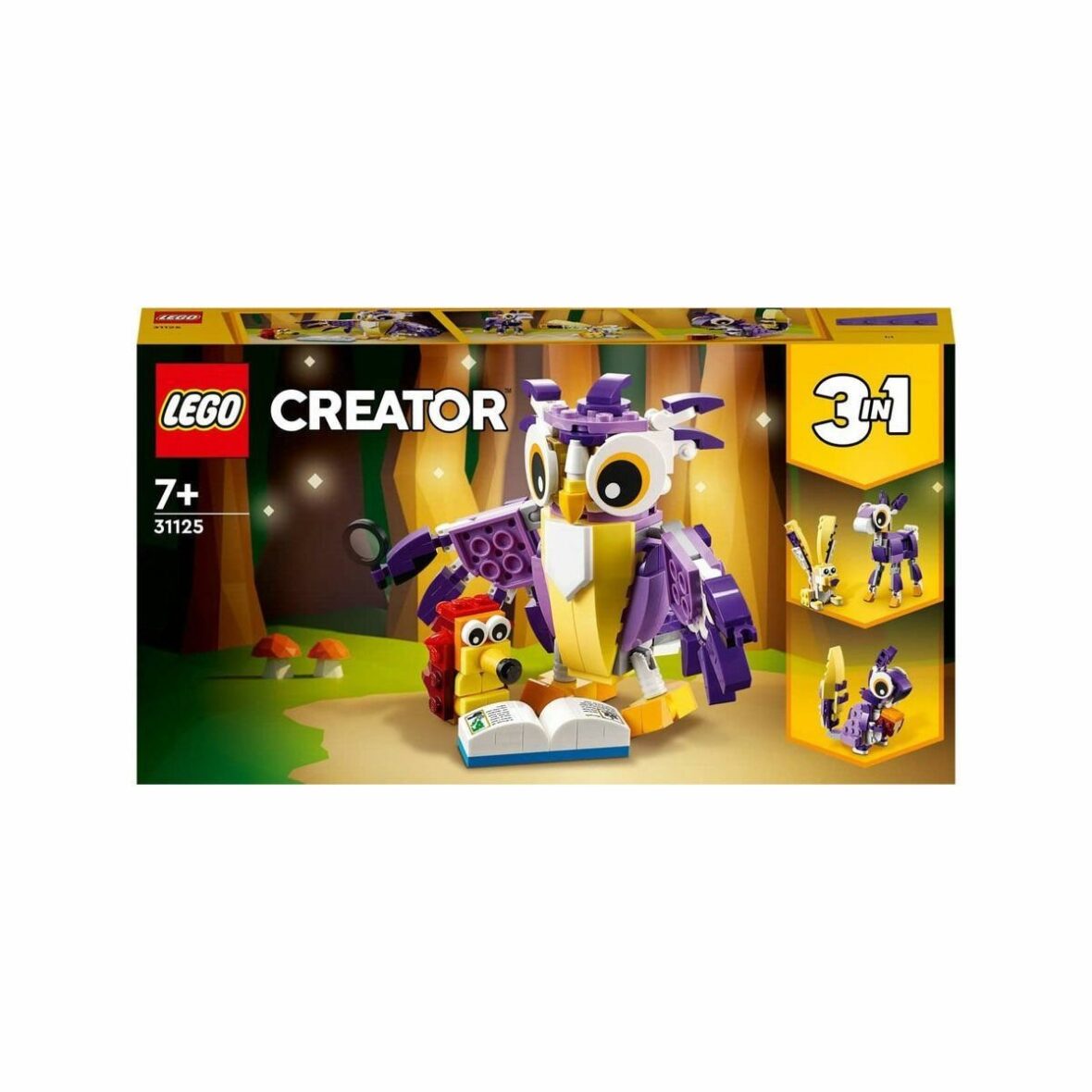 31125 Lego Creator Fantastik Orman Yaratıkları 3ü1 arada, 175 parça +7 yaş