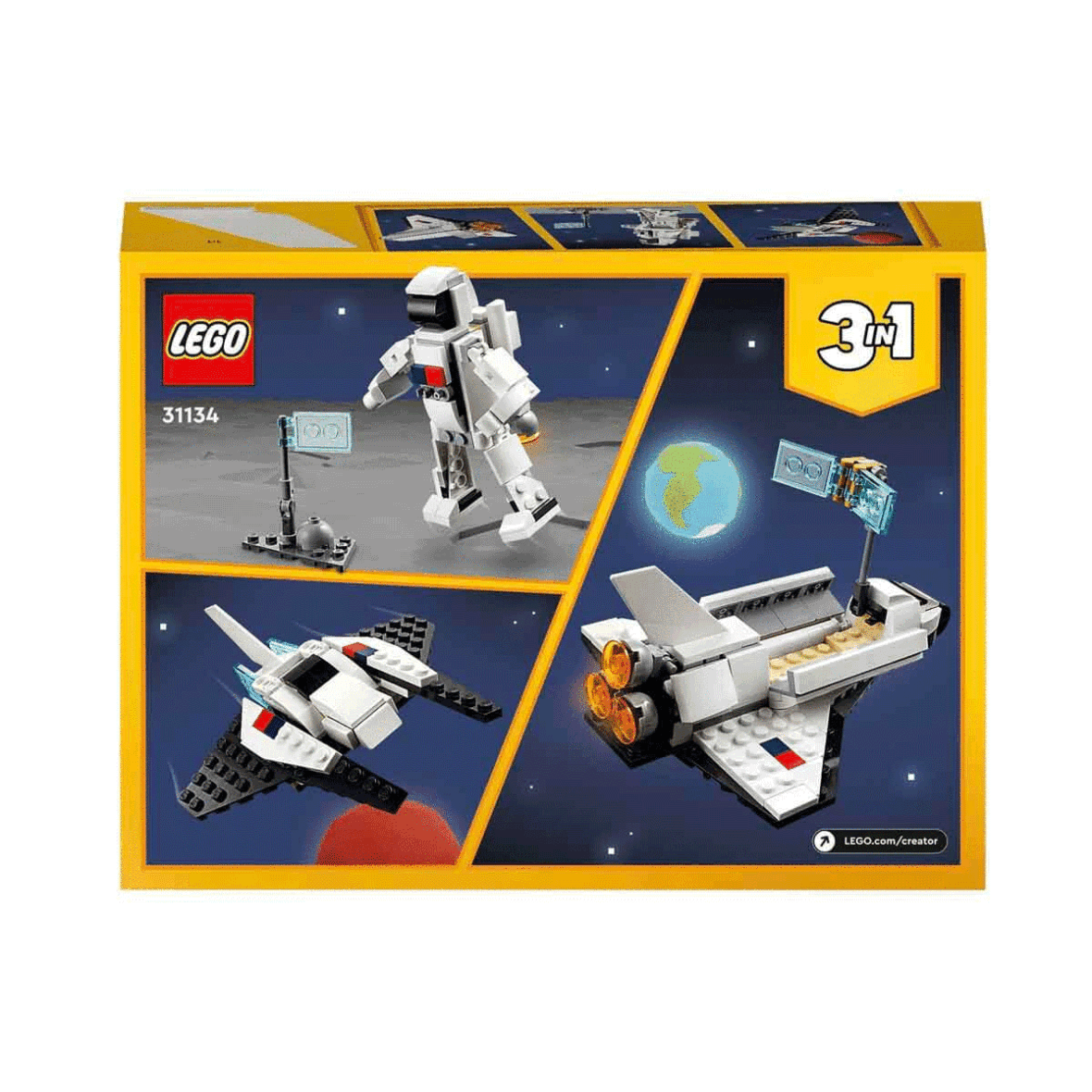 31134 LEGO® Creator 3in1 – Uzay Mekiği 144 parça +6 yaş