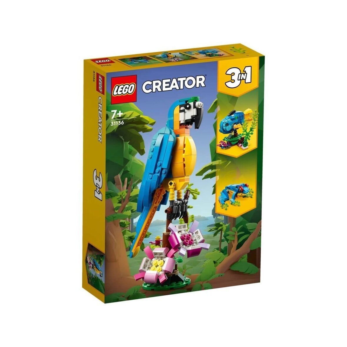 31136 Lego Creator 3in1 – Egzotik Papağan 253 parça +7 yaş