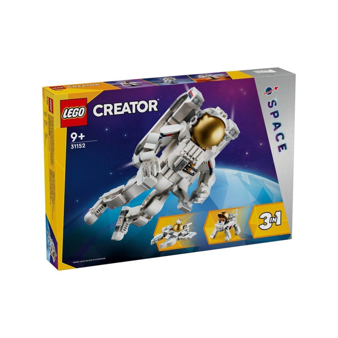 31152 Lego Creator 3ü1 arada Uzay Astronotu 647 parça +9 yaş