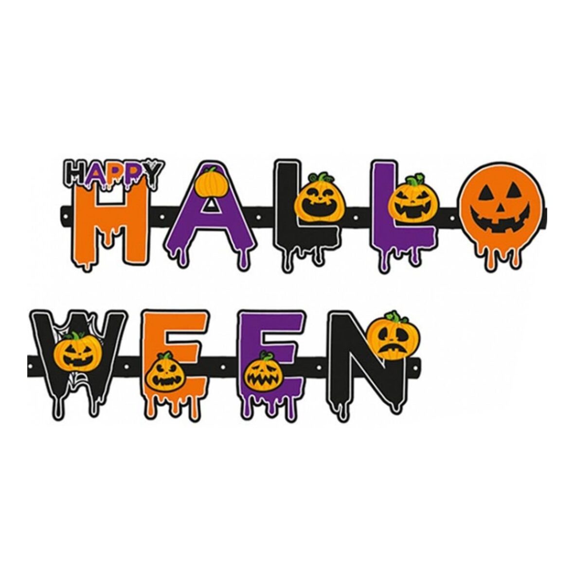 THW1199 Halloween Balkabağı Banner 1.20m