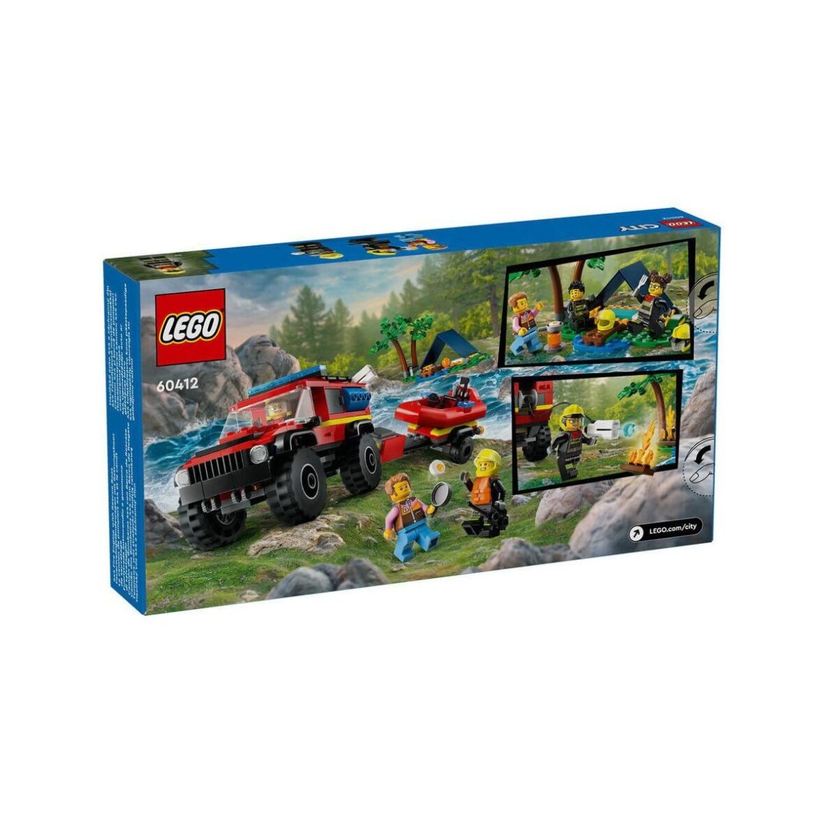 60412 LEGO® City 4×4 Kurtarma Botlu İtfaiye Kamyonu 301 parça +5 yaş