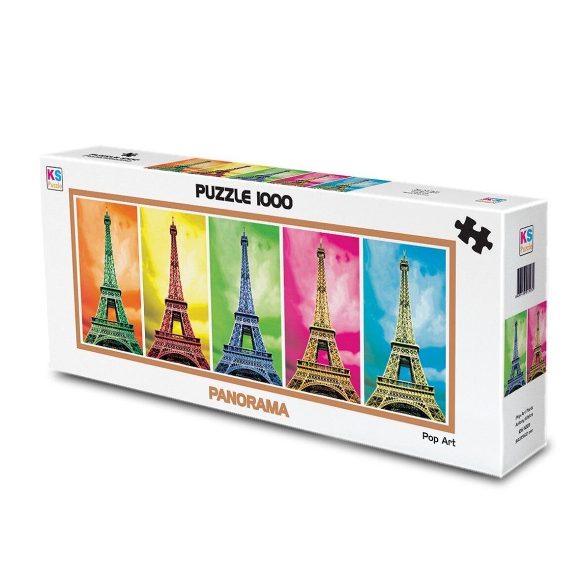 11223 Pop Art Paris 1000 Parça Panorama Puzzle -KS Puzzle