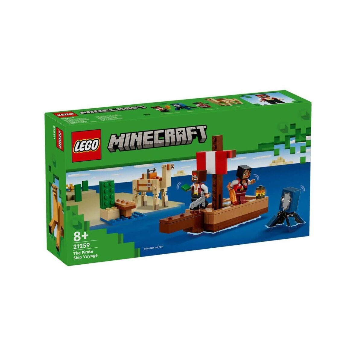 21259 Lego Minecraft Korsan Gemisi Yolculuğu 166 parça +8 yaş