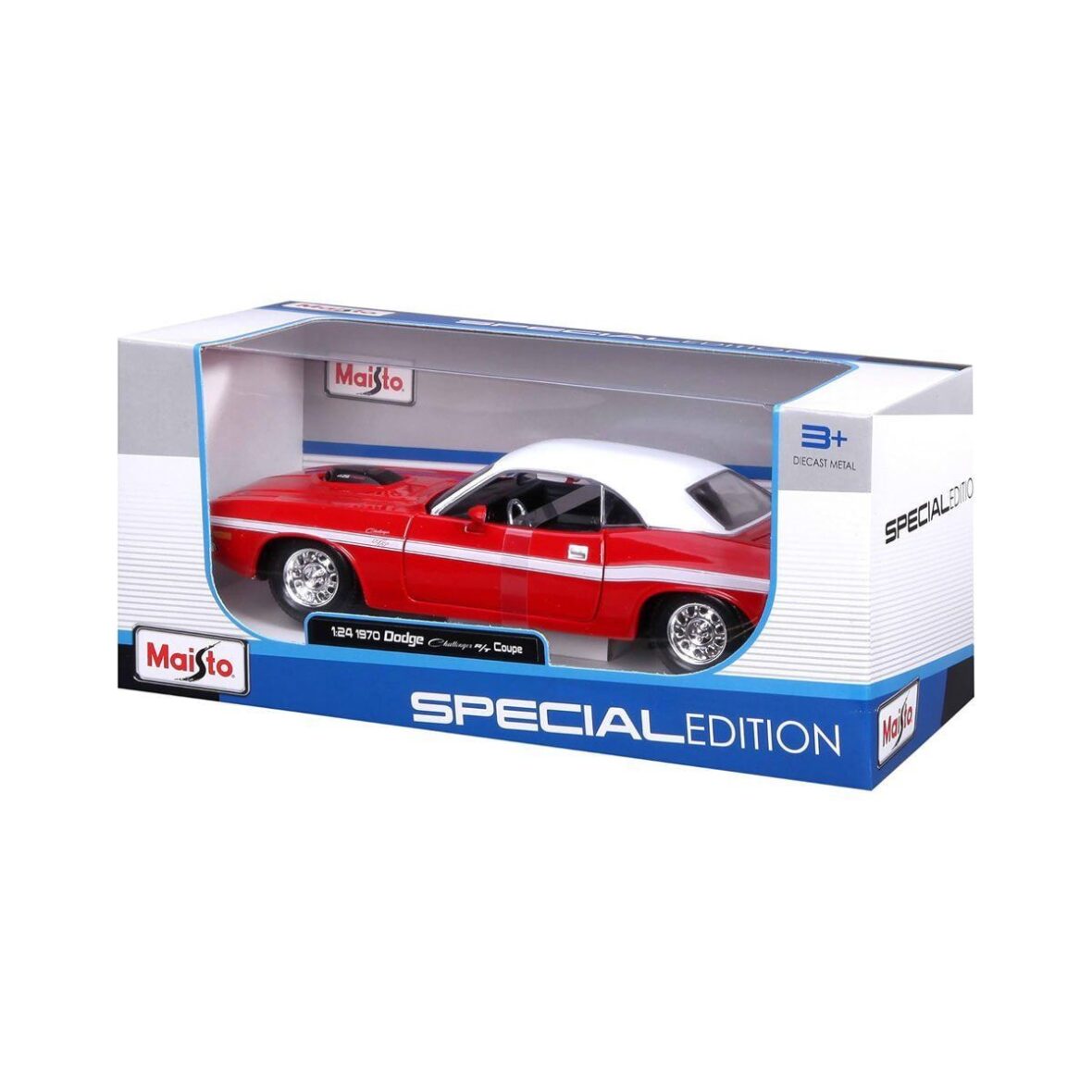 MAY 31263 1970 Dodge Challenger RT Coupe 1:24 Model Araba -Necotoys