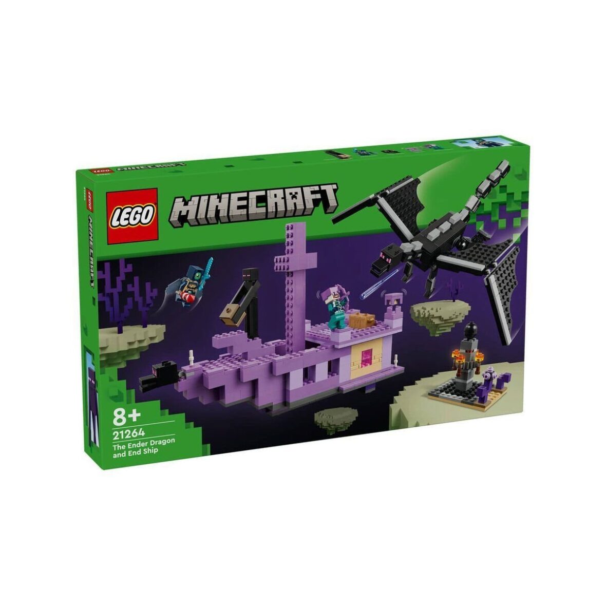 21264 Lego Minecraft Ender Ejderhası ve End Gemisi 657 parça +8 yaş