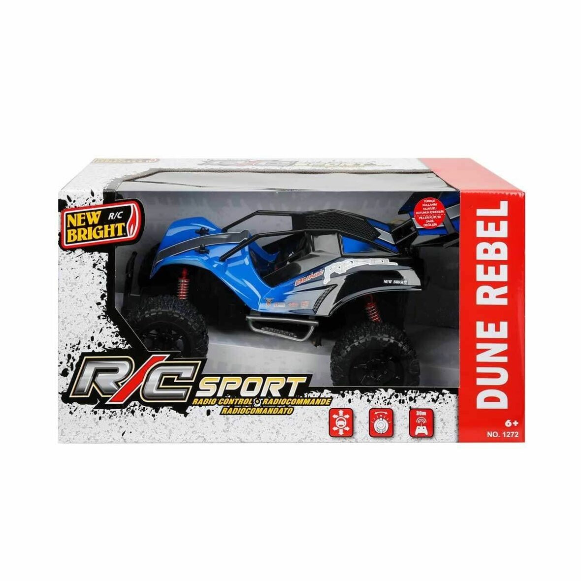 1272 SUN-NBR-R C 1 :12 Full Fonksiyon Sport Dune Rebel 27 Mhz. 37 cm – Sunman