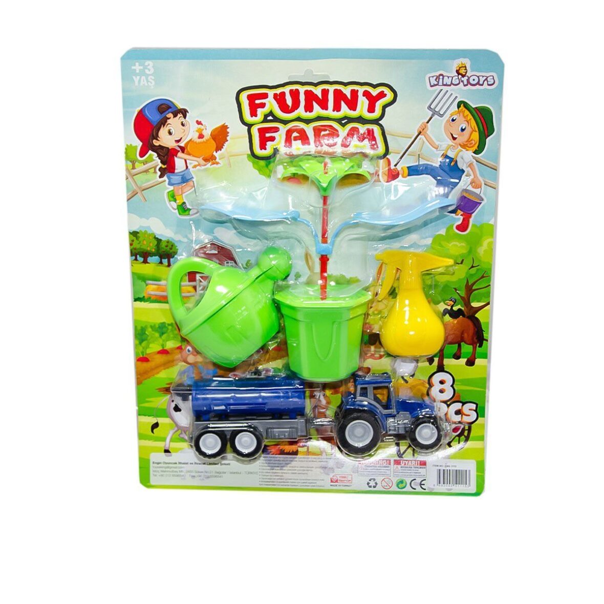 ENG-1115 Traktörlü Funny Farm – King Toys