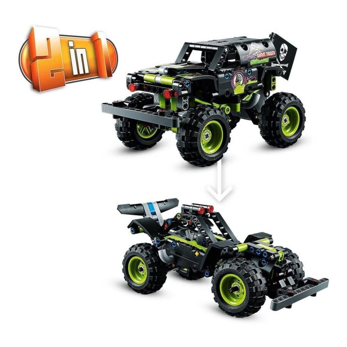 42118 LEGO® Technic Monster Jam® Grave Digger® 212 parça +7 yaş