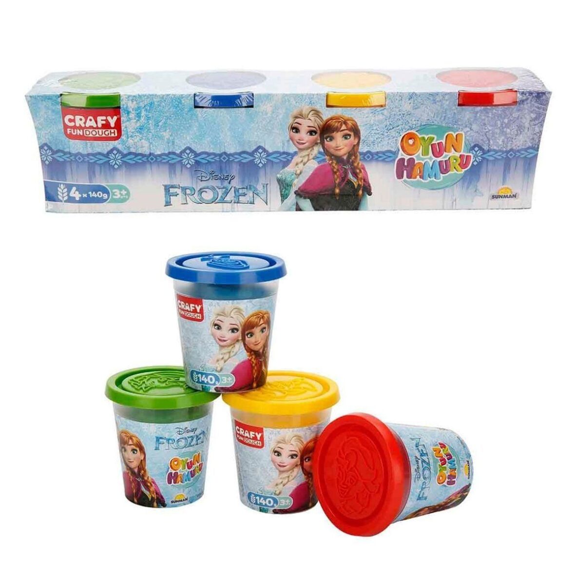 1873 Crafy Frozen 4’lü Oyun Hamuru 560 g