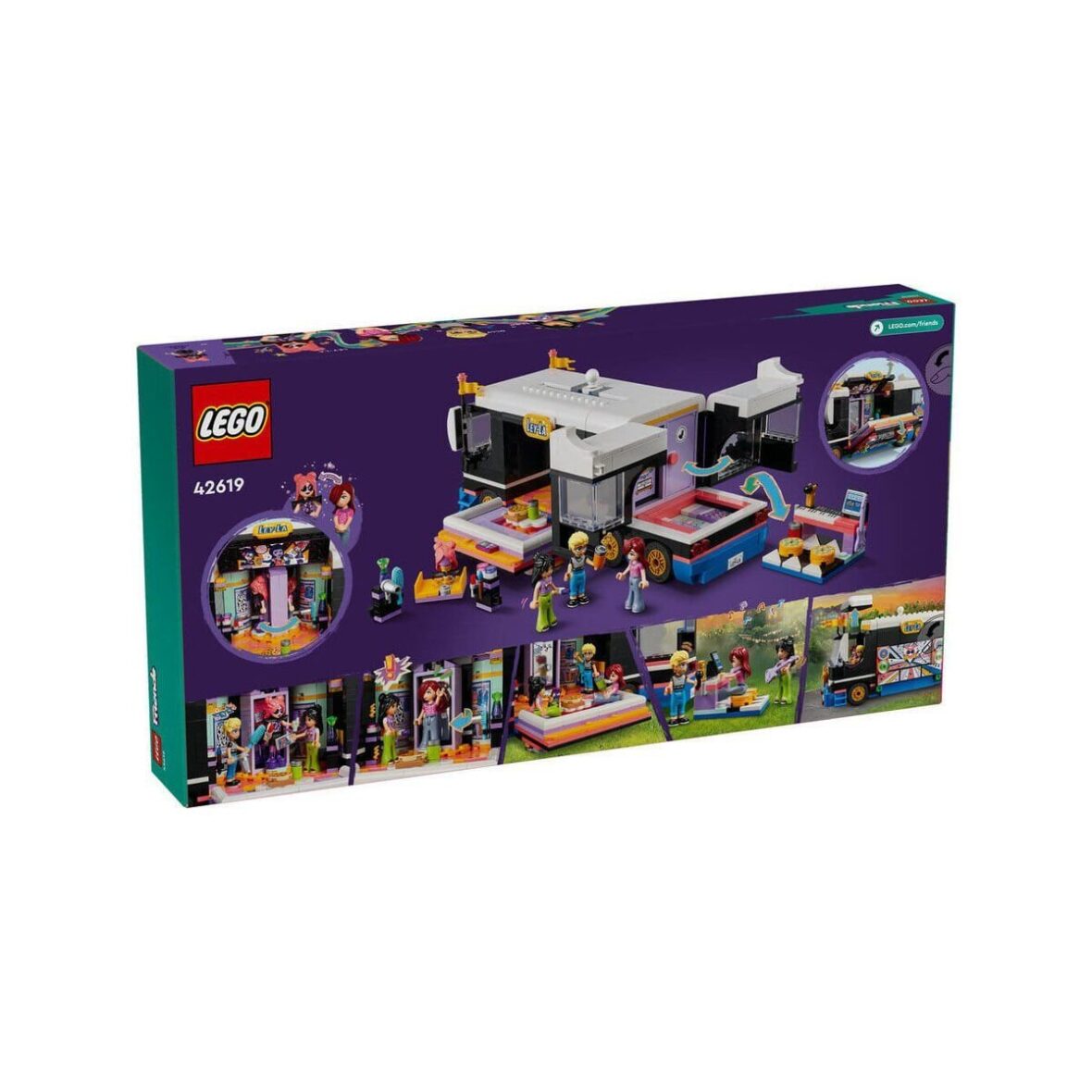 42619 LEGO® Friends Pop Star Turne Otobüsü 845 parça +8 yaş