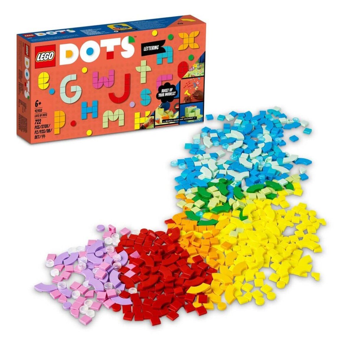 41950 Lego Dots, Bir Sürü DOTS – Harfler, 722 parça, +6 yaş