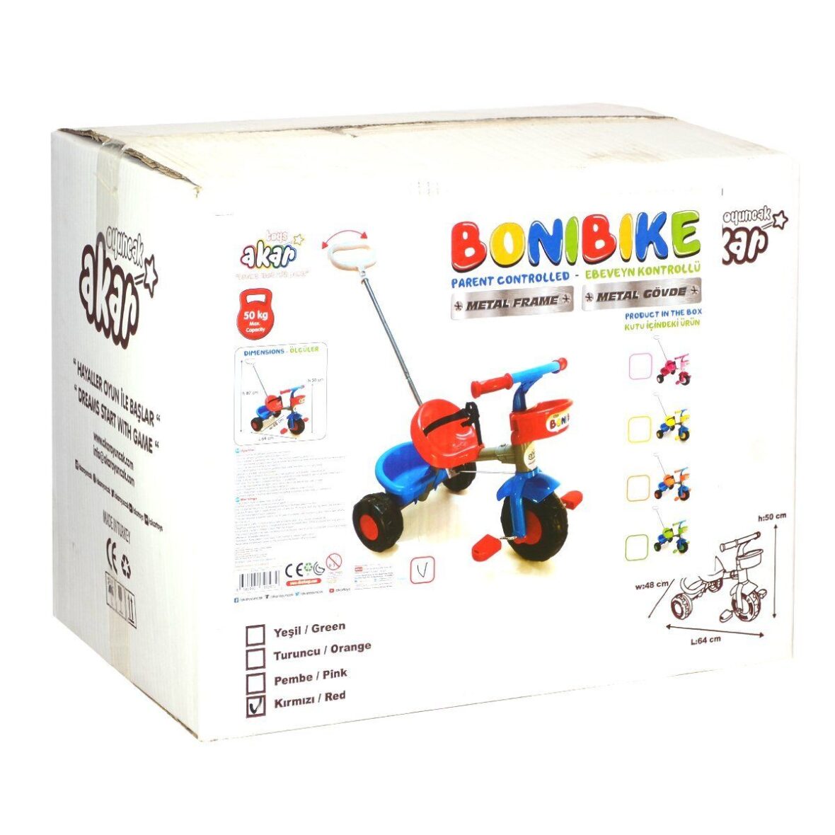 Boni Bike Kontrollü Pedallı Bisiklet 93-871/93-928/93-970/94-021/94-076