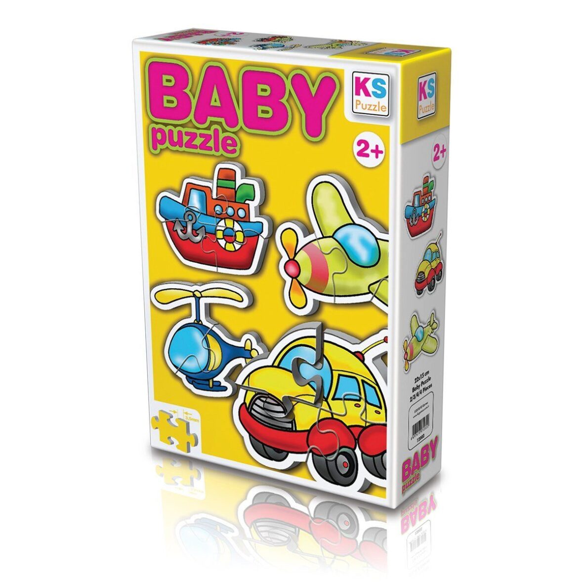 12003 KS Baby Puzzle – Ulaşım Araçları / 15 Parça Puzzle / +2 yaş