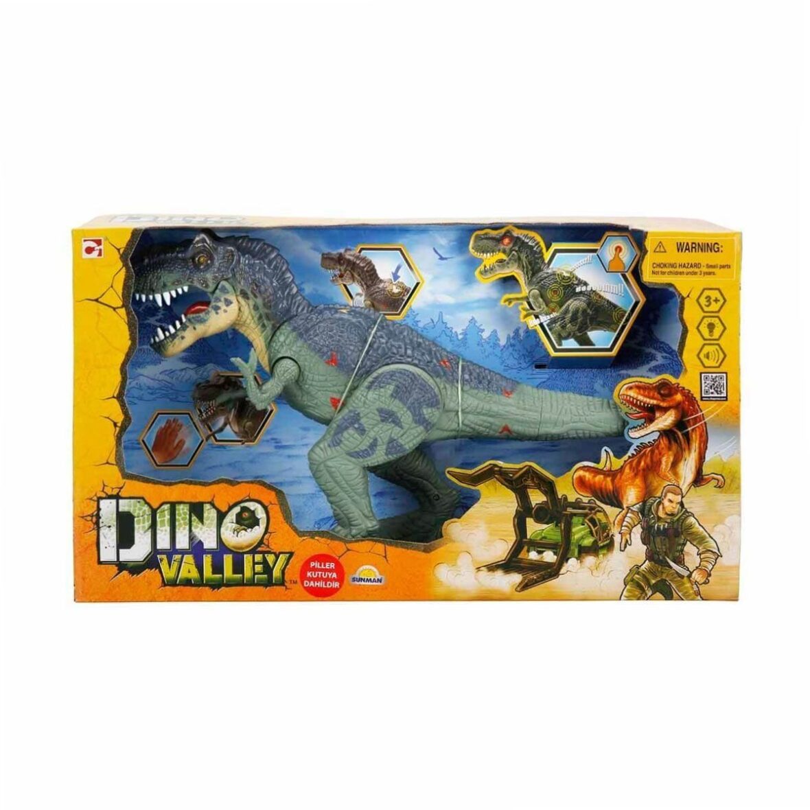 42051 Dino Valley T-Rex Sesli ve Işıklı Dinozor -Sunman