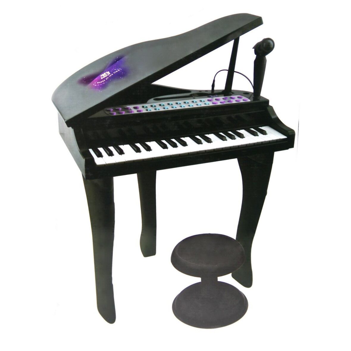 Mini Piano 37 Tuşlu ve Mikrofonlu Siyah