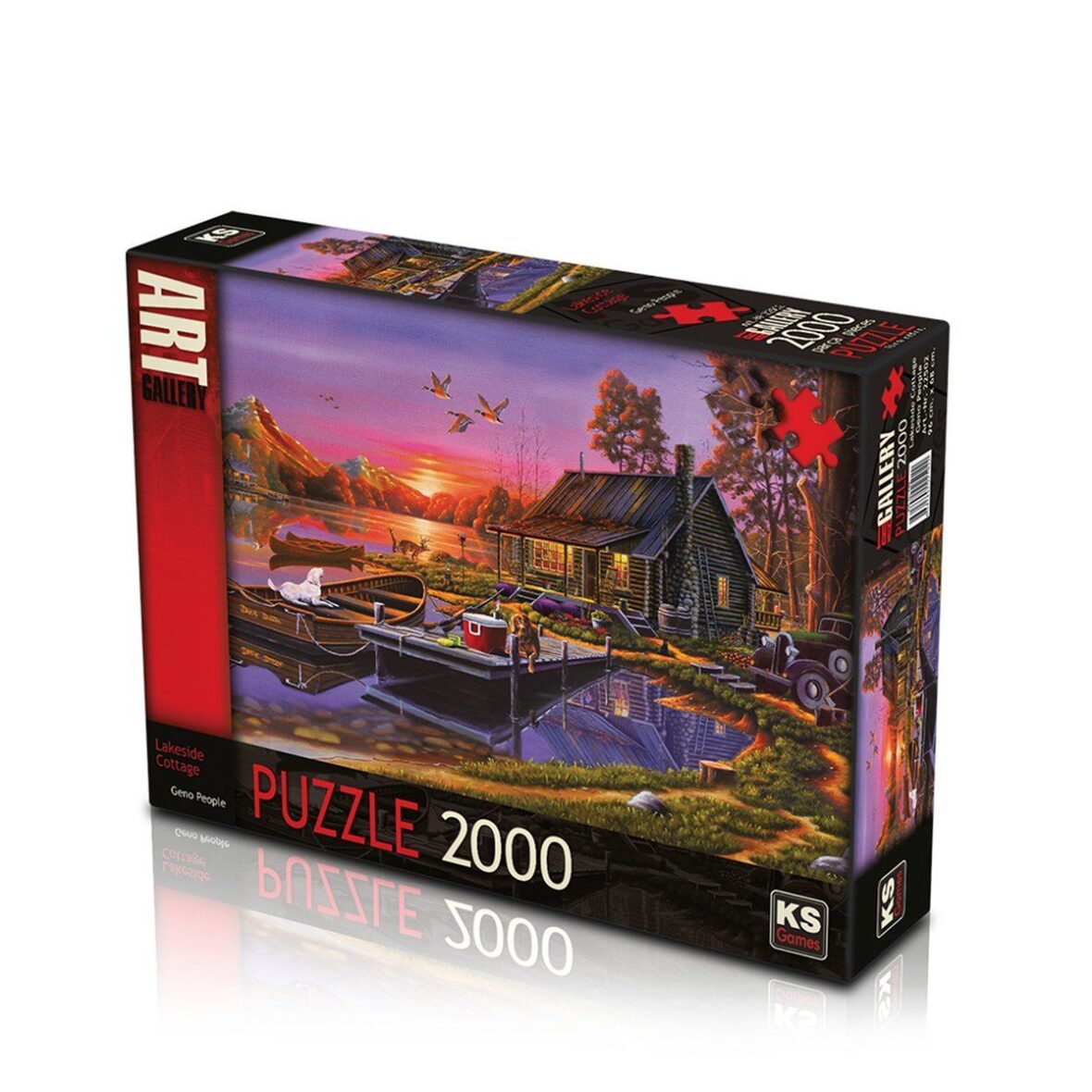 22502 Lakeside Cottage 2000 Parça Puzzle -KS Puzzle