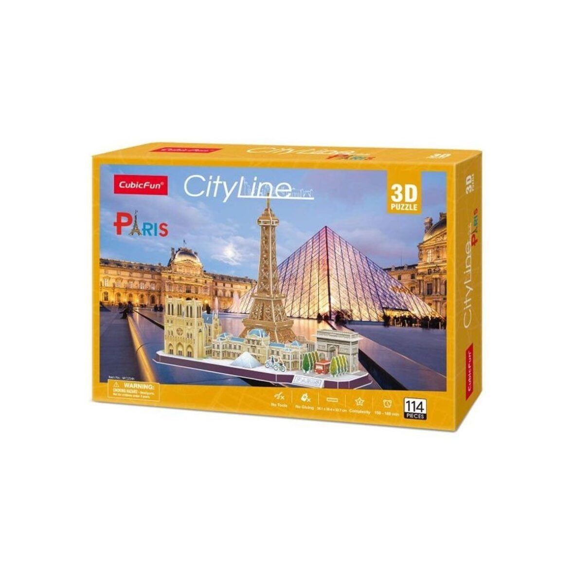 MC254H City Line Paris 3D Puzzle -Necotoys