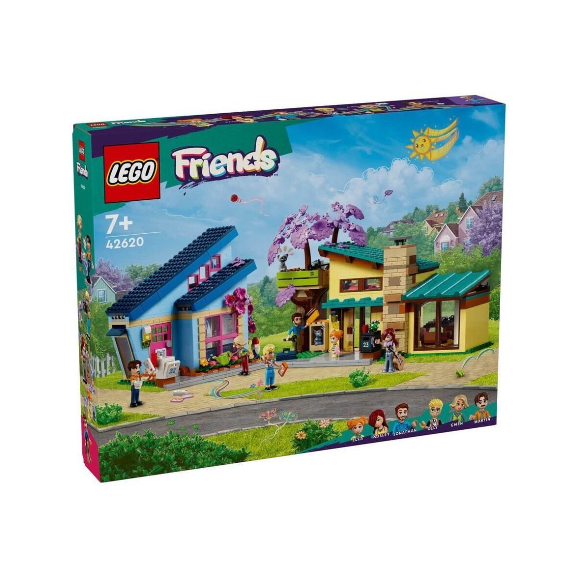 42620 LEGO® Friends Olly ve Paisley’nin Aile Evleri 1126 parça +7 yaş