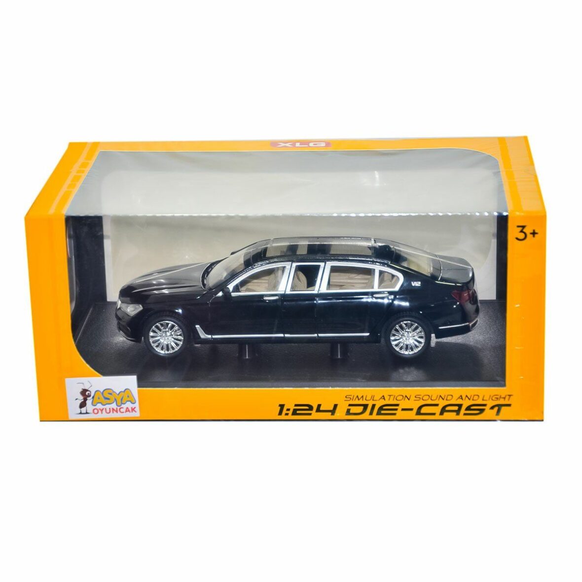 03989-M929G-1 Kutulu 1:24 Sesli Model Araba – Asya Oyuncak