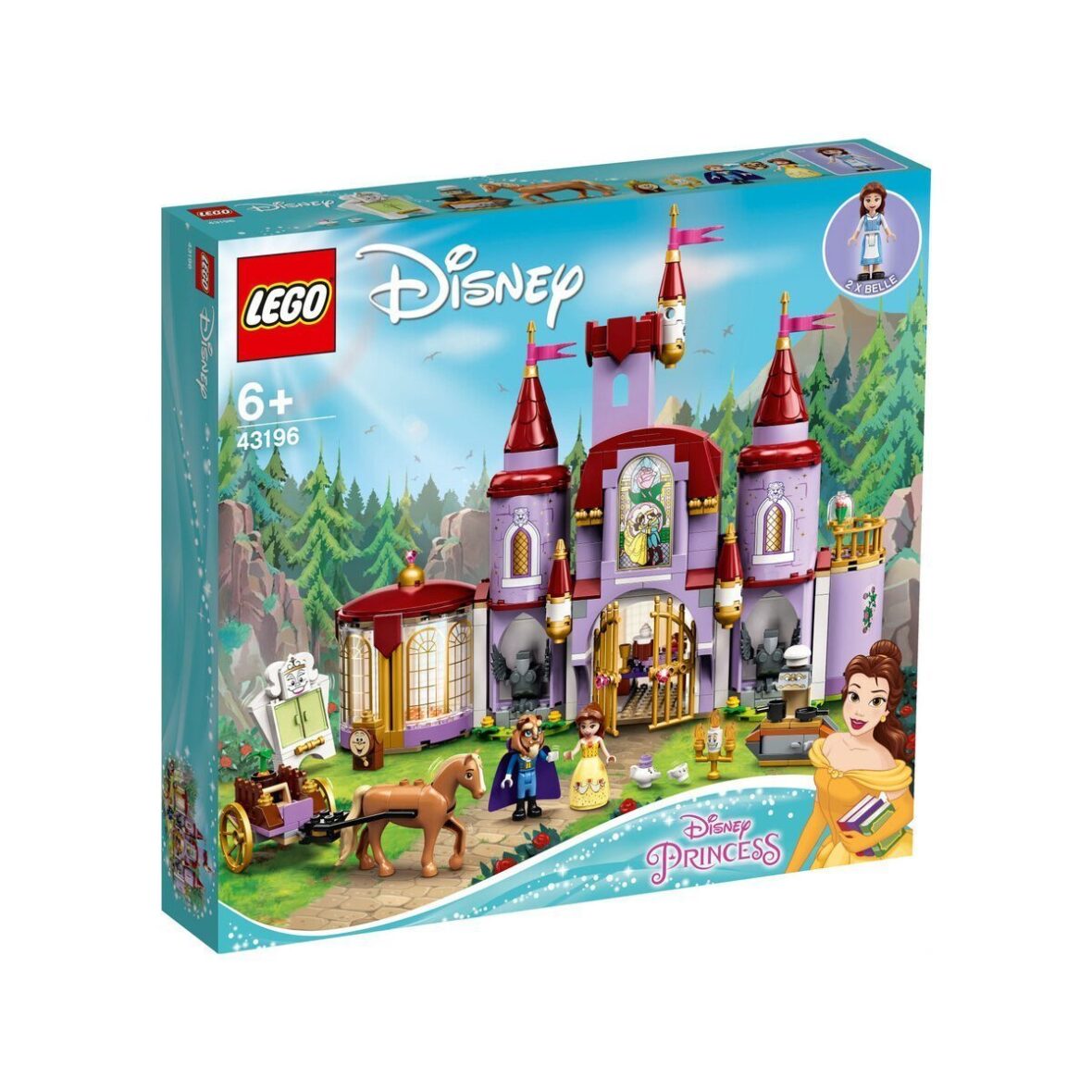 43196 LEGO® Disney. Güzel ve Çirkin’in Şatosu – Belle and the Beast’s Castle, 505 parça, +6 yaş