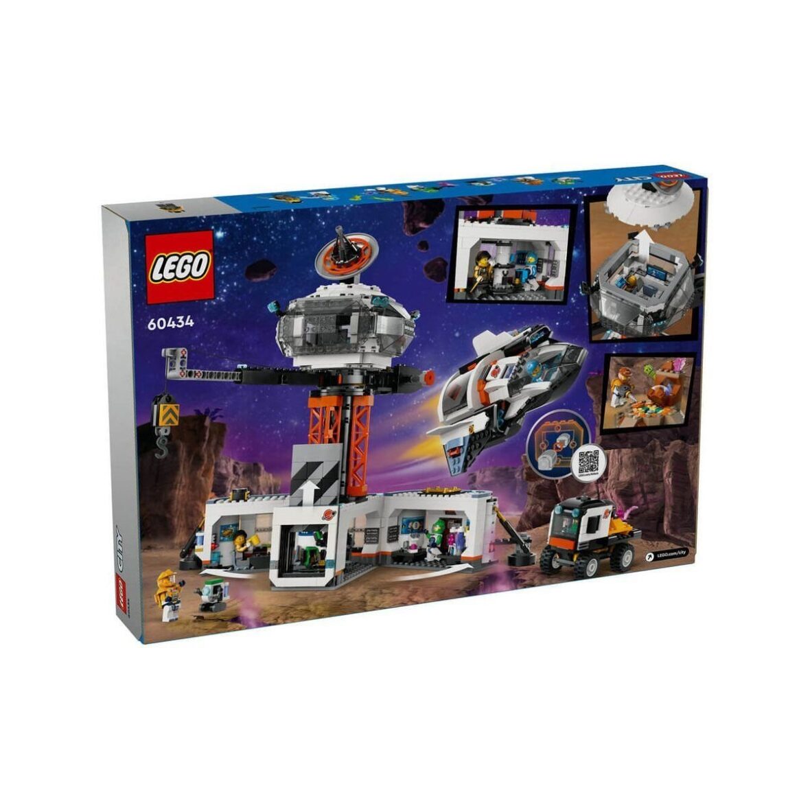 60434 LEGO® City Uzay Üssü ve Roket Fırlatma Rampası 1422 parça +8 yaş