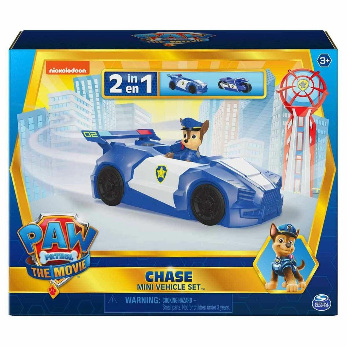 1033536 PAW Patrol Chasein araç seti 2si1arada 1 figür+2 araç