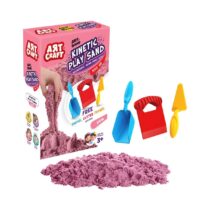 03693  Aksesuarlı Pembe Kinetik Oyun Kumu 1000 gr -Dede