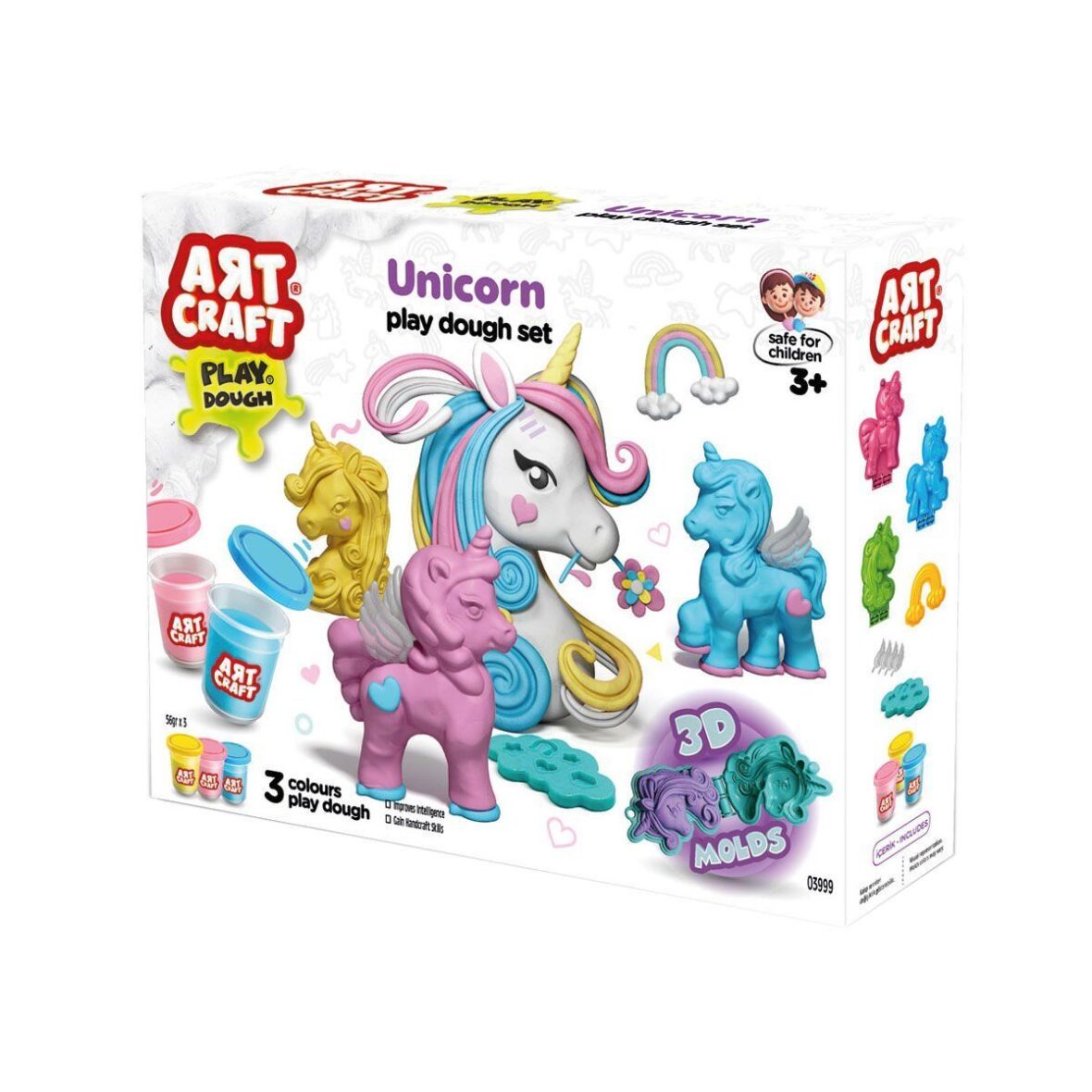 03999 Art Craft Unicorn Hamur Set 168 Gr -Fentoys