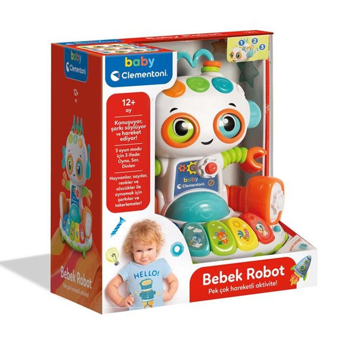 64325 Baby Clementoni – Bebek Robot 10-36 ay