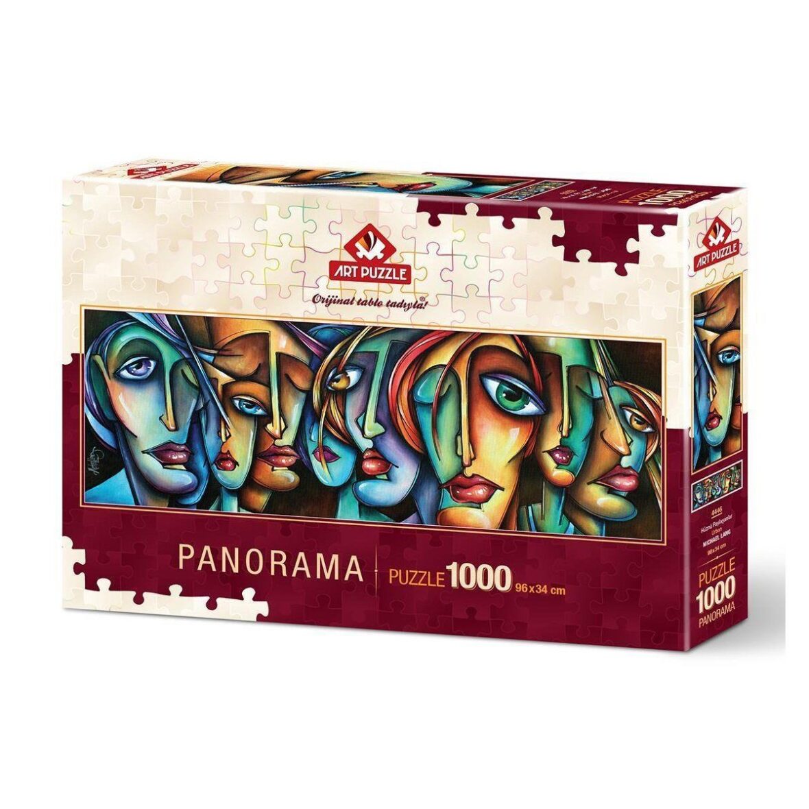 4446 Art Puzzle, Hüznü Paylaşanlar, 1000 Parça Panorama Puzzle