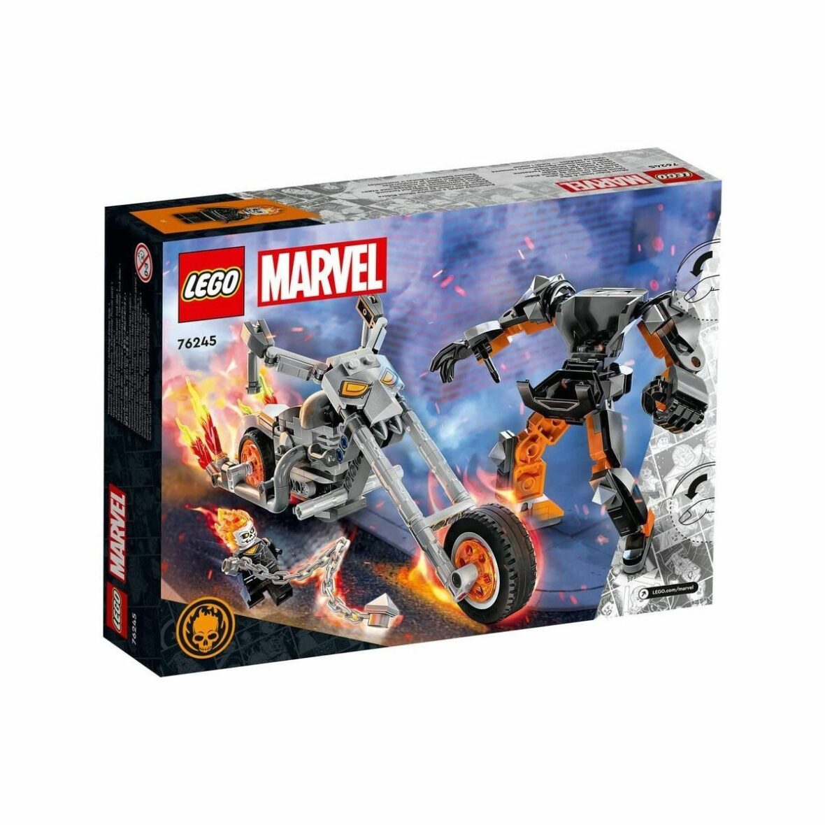 76245 Lego Marvel – Ghost Rider Robotu ve Motosikleti 264 parça +7 yaş