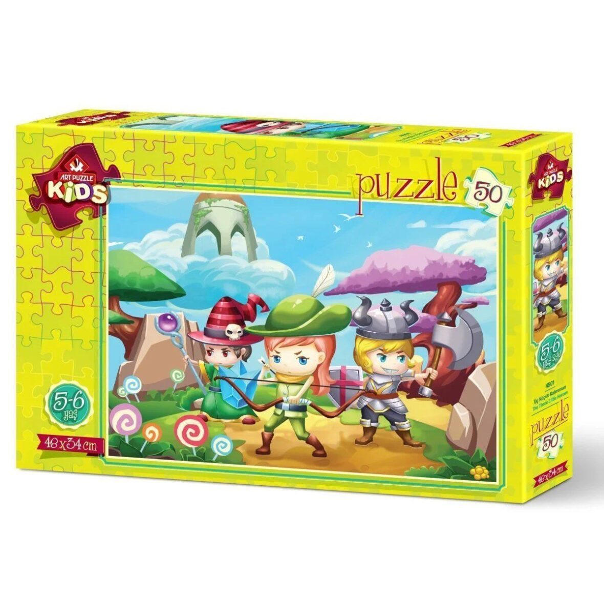 4501 Üç Küçük Kahraman 50 Parça Puzzle -Art Puzzle